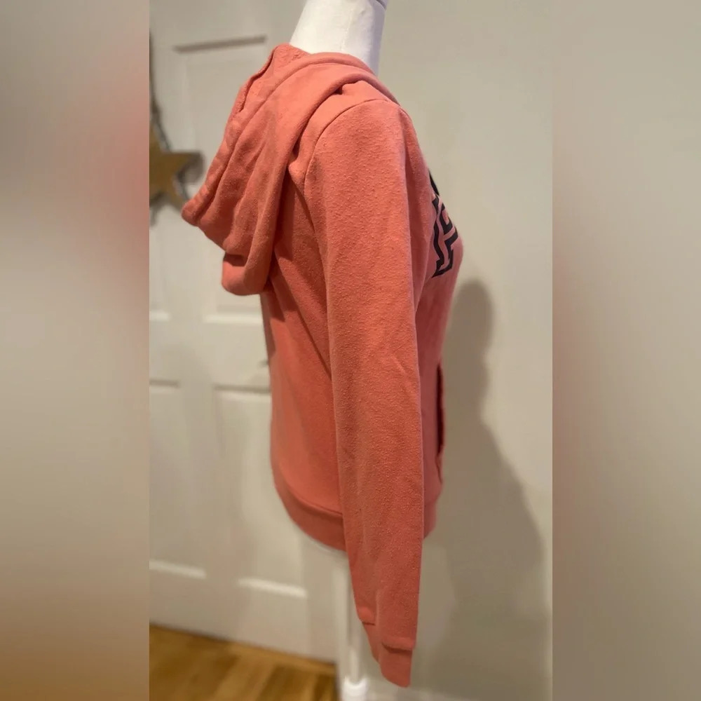 Victorias Secret PINK Everyday Lounge Perfect Full Zip Hoodie XSmall Dusty Coral - Picture 6 of 10